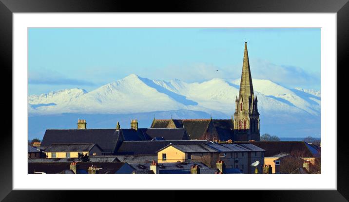 Over Ayr to Arran Framed Mounted Print by Allan Durward Photography