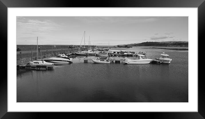 Maidens harbour mono Framed Mounted Print by Allan Durward Photography
