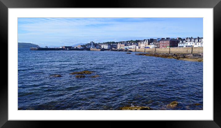 The pier and harbour at Millport Framed Mounted Print by Allan Durward Photography