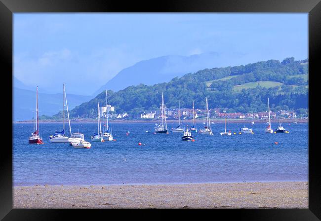 Nautical scene at Fairlie, Largs Framed Print by Allan Durward Photography