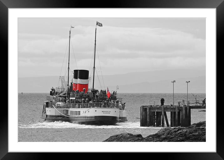 P.S Waverley at Millport Keppel  "Doon the watter" Framed Mounted Print by Allan Durward Photography