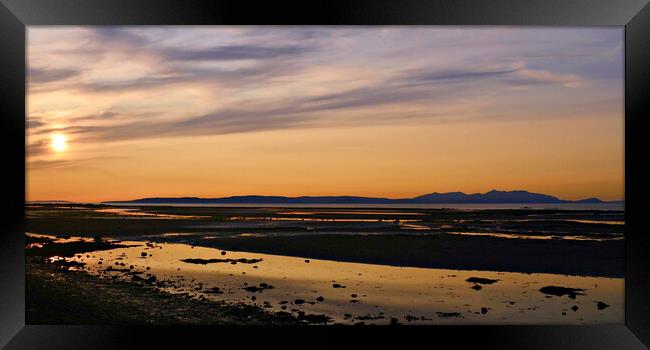 Isle of Arran silhouetted Framed Print by Allan Durward Photography