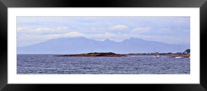 Arran and an Eilean millport Framed Mounted Print by Allan Durward Photography