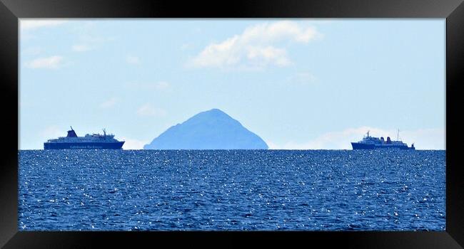 The Ardrossan to Isle of Arran ferry service Framed Print by Allan Durward Photography