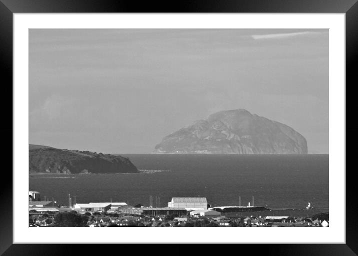 Ayr harbour and Ailsa Craig Framed Mounted Print by Allan Durward Photography