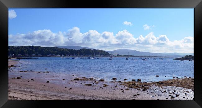 Small boats anchored at Millport Framed Print by Allan Durward Photography