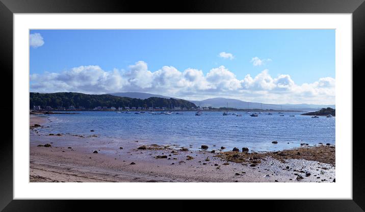 Small boats anchored at Millport Framed Mounted Print by Allan Durward Photography
