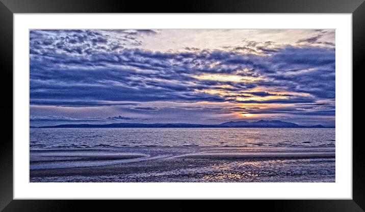 Artistic view of Isle of Arran Framed Mounted Print by Allan Durward Photography
