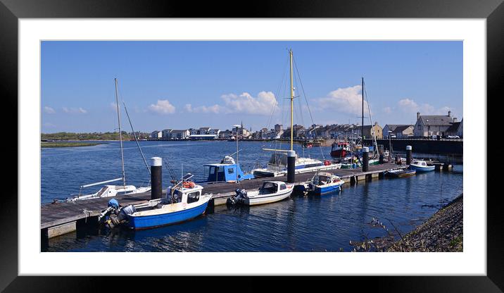 Irvine harbour and town Framed Mounted Print by Allan Durward Photography