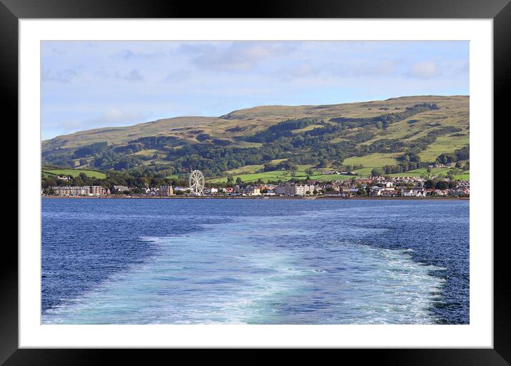 Largs and ferris wheel Framed Mounted Print by Allan Durward Photography