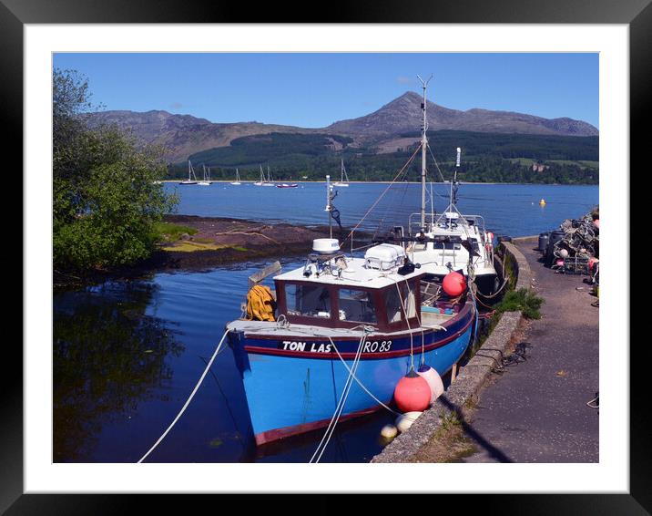 Fishing vessels at Brodick, Isle of Arran Framed Mounted Print by Allan Durward Photography
