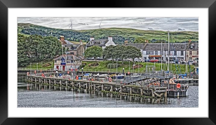Girvan harbour view, South Ayrshire Framed Mounted Print by Allan Durward Photography