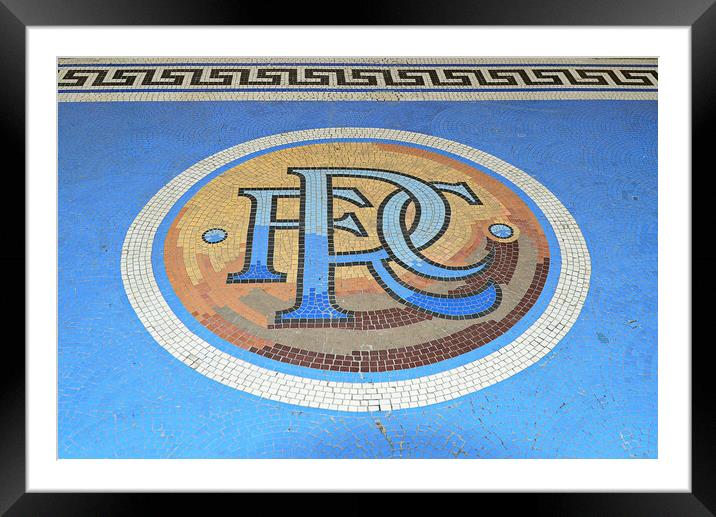 Rangers FC crest mosaic Framed Mounted Print by Allan Durward Photography