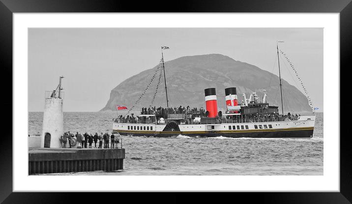 PS Waverley out of Girvan Framed Mounted Print by Allan Durward Photography