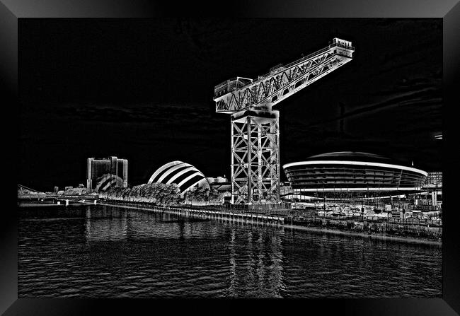  Glasgow Clydeside scene (abstract) Framed Print by Allan Durward Photography