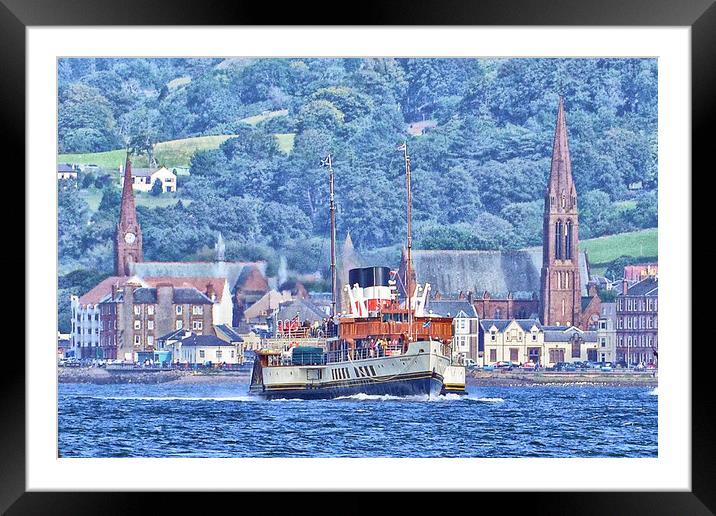 Waverley en route Largs to Millport (abstract) Framed Mounted Print by Allan Durward Photography
