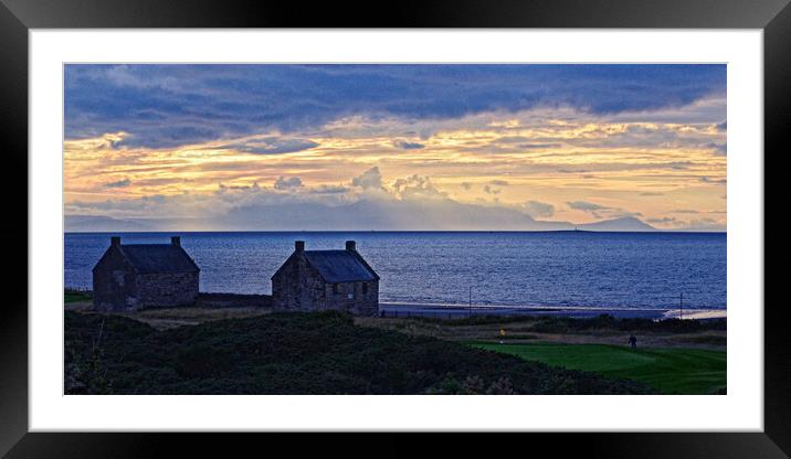 Maryborough salt pan houses Prestwick Framed Mounted Print by Allan Durward Photography