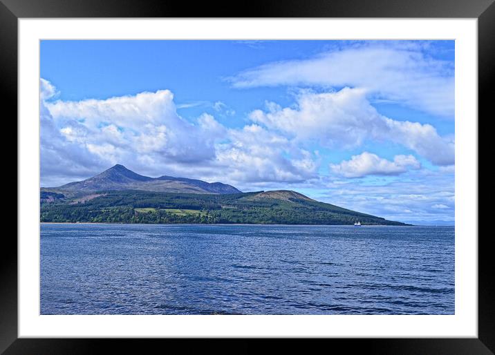 Goat Fell on the lovely Isle of Arran Framed Mounted Print by Allan Durward Photography
