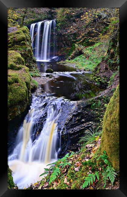 Dalcairney falls, Dalmellington, East Ayrshire. Framed Print by Allan Durward Photography