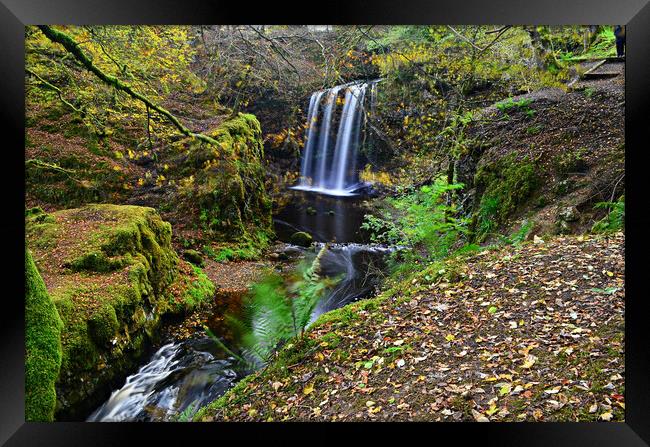 Dalcairney waterfalls, Dalmellington, East Ayrshire. Framed Print by Allan Durward Photography