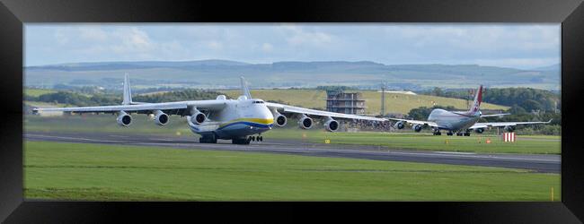 Antonov An-225 and Boeing 747 Framed Print by Allan Durward Photography