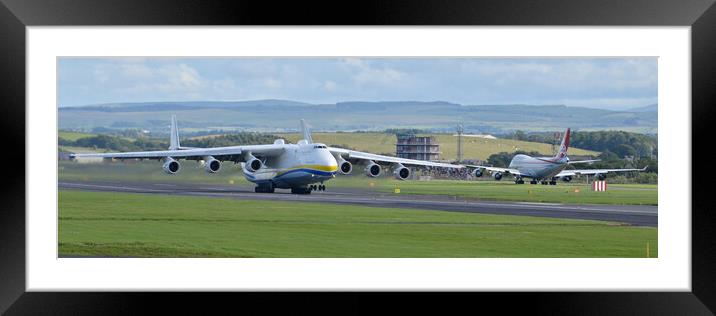 Antonov An-225 and Boeing 747 Framed Mounted Print by Allan Durward Photography