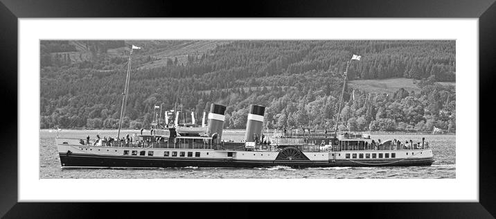 Waverley paddle steamer, Brodick Arran Framed Mounted Print by Allan Durward Photography