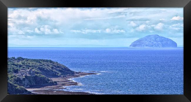 Ailsa Craig and Culzean Castle Framed Print by Allan Durward Photography