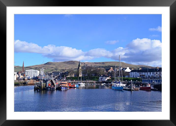 Girvan harbour, South Ayrshire Framed Mounted Print by Allan Durward Photography