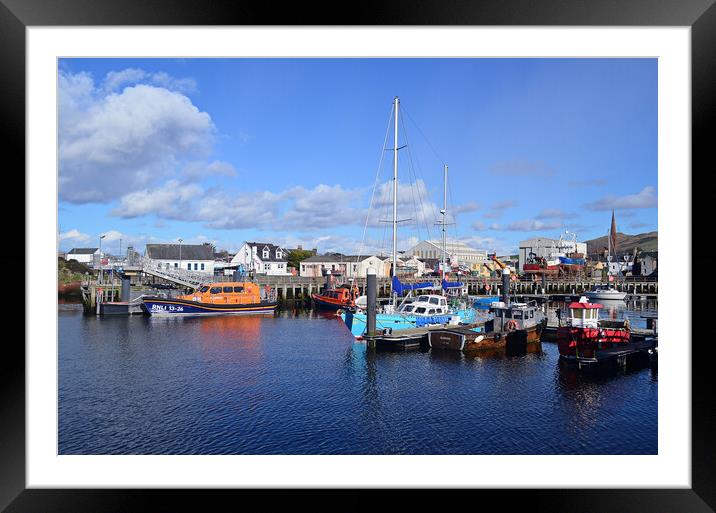 Girvan harbour Ayrshire Scotland Framed Mounted Print by Allan Durward Photography