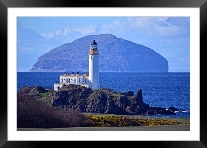 Rugged Ayrshire coast at Turnberry Framed Mounted Print by Allan Durward Photography