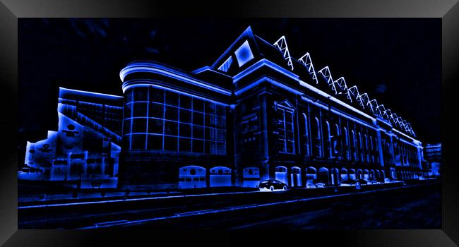 Ibrox stadium, Glasgow (abstract) Framed Print by Allan Durward Photography