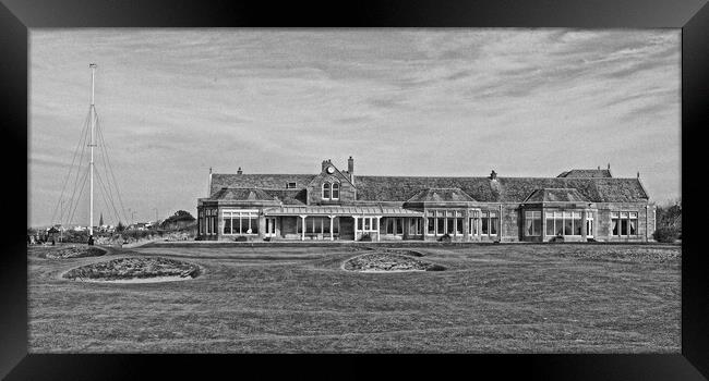 Royal Troon clubhouse and 18th green Framed Print by Allan Durward Photography
