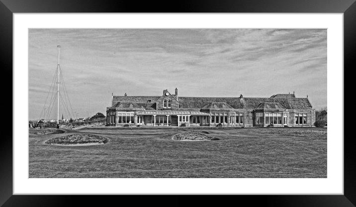 Royal Troon clubhouse and 18th green Framed Mounted Print by Allan Durward Photography