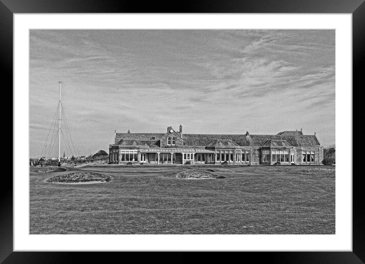 18th green at Royal Troon. Framed Mounted Print by Allan Durward Photography