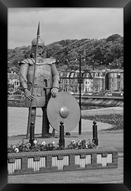 Magnus the Viking statue, Largs Framed Print by Allan Durward Photography