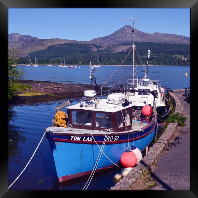 Fishing boats at Brodick, Isle of Arran Framed Print by Allan Durward Photography