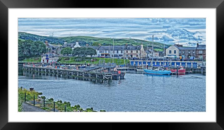 Girvan harbour, South Ayrshire Framed Mounted Print by Allan Durward Photography