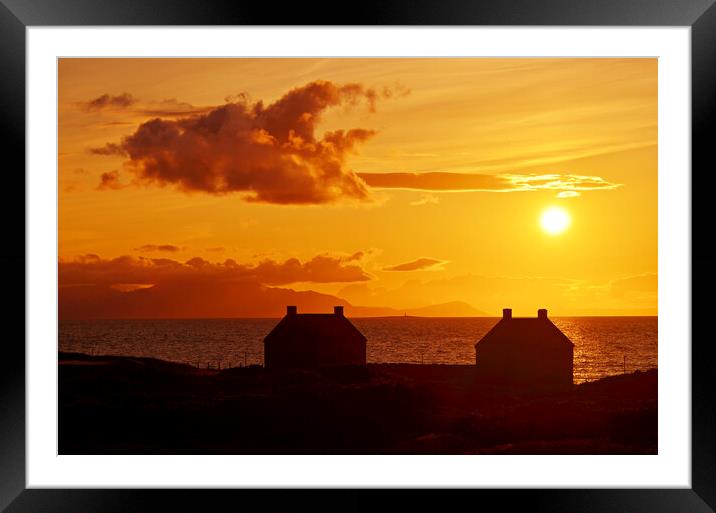 Prestwick, at sunset  Framed Mounted Print by Allan Durward Photography