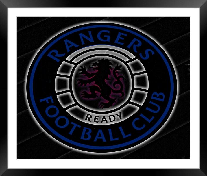 Rangers FC badge Framed Mounted Print by Allan Durward Photography