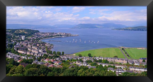 A Clyde view from Lyle Hill, Greenock Framed Print by Allan Durward Photography