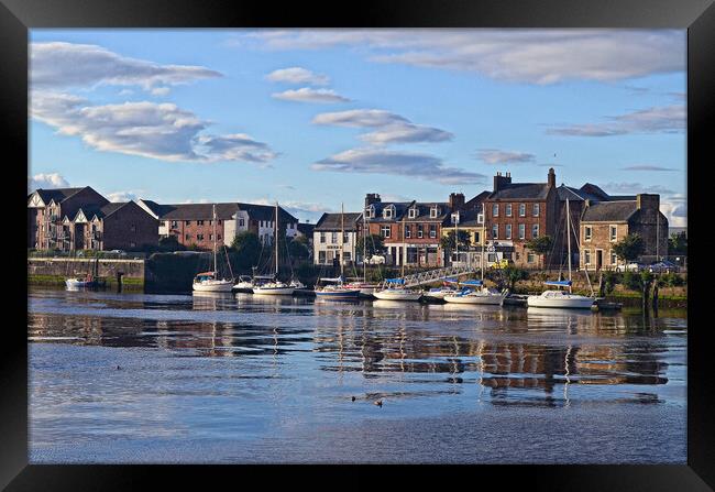 Small marina at Ayr harbour Framed Print by Allan Durward Photography