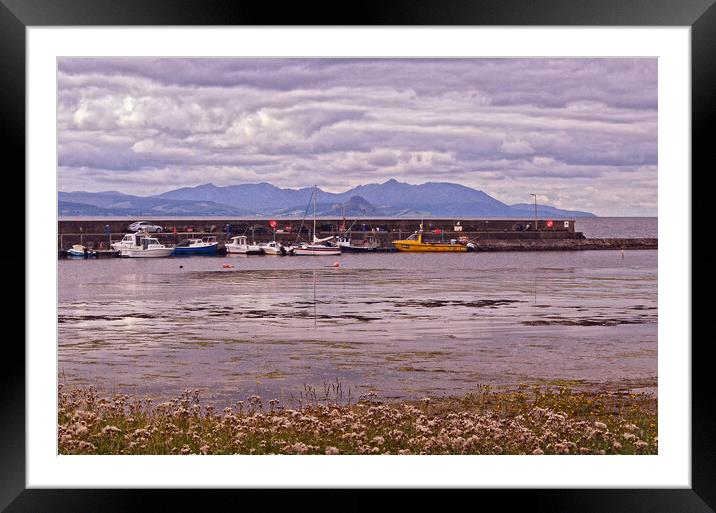 Maidens harbour an Isle of Arran Framed Mounted Print by Allan Durward Photography