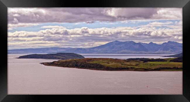 The Cumbraes and Arran, Clyde islands Framed Print by Allan Durward Photography