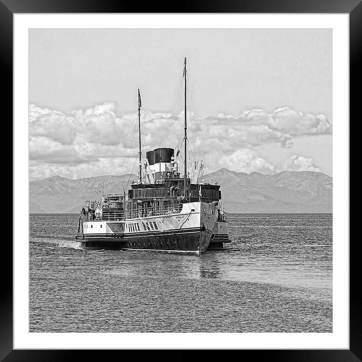 PS Waverley at Ayr Framed Mounted Print by Allan Durward Photography