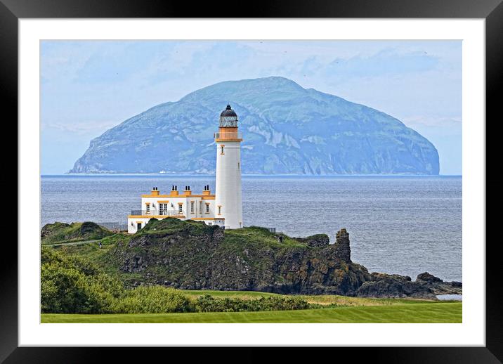 South Ayrshire coast, Turnberry lighthouse Framed Mounted Print by Allan Durward Photography