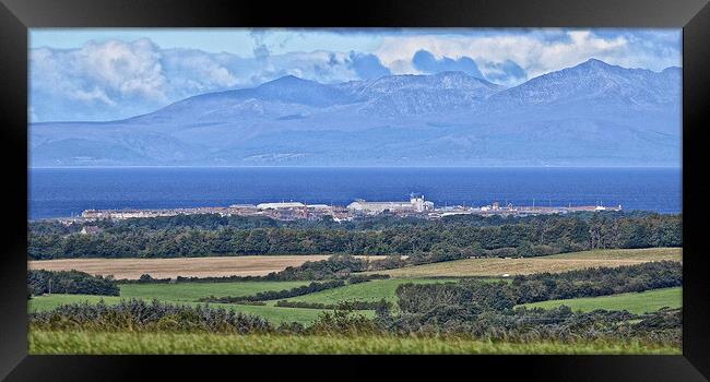 Over Troon to Arran Framed Print by Allan Durward Photography