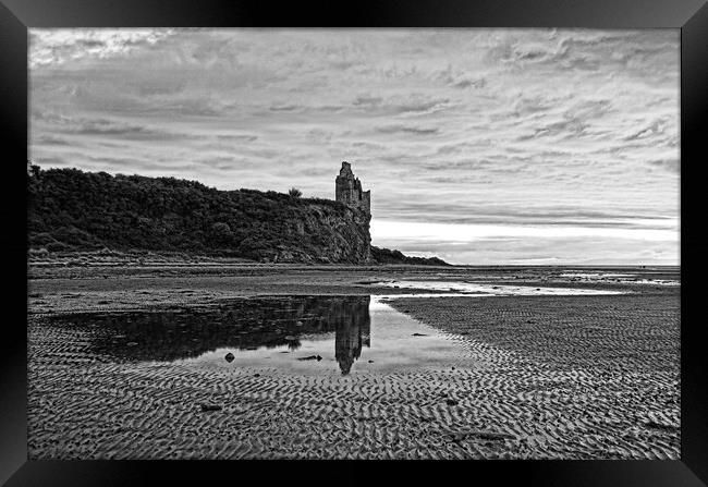Greenan Castle, Ayr and reflection Framed Print by Allan Durward Photography