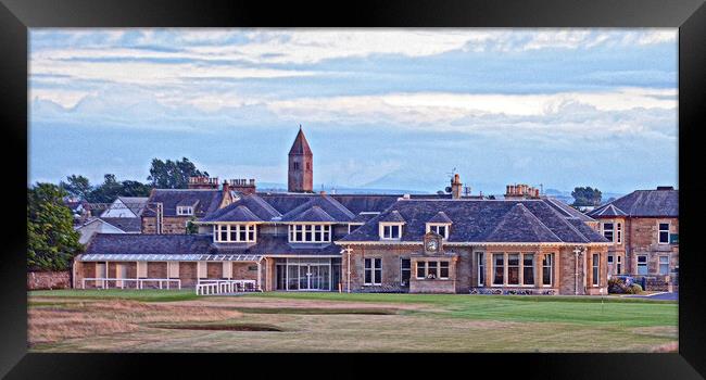 Prestwick Golf Club clubhouse Framed Print by Allan Durward Photography