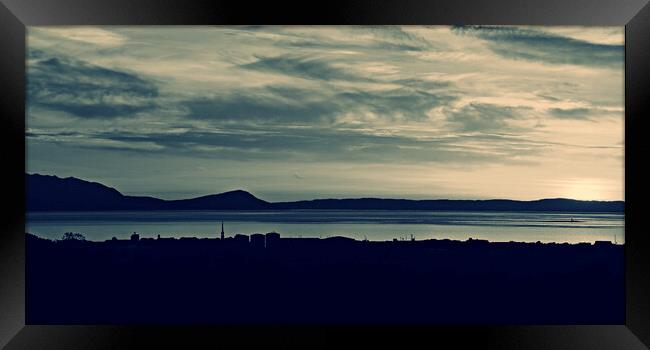Ayr skyline and Clyde views Framed Print by Allan Durward Photography